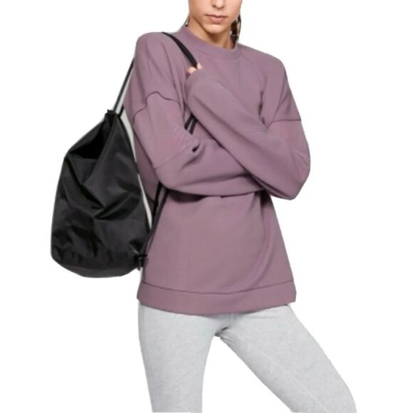 Under Armour Dusty Purple Move Light Tunic Crewneck Sweatshirt - Picture 5 of 13